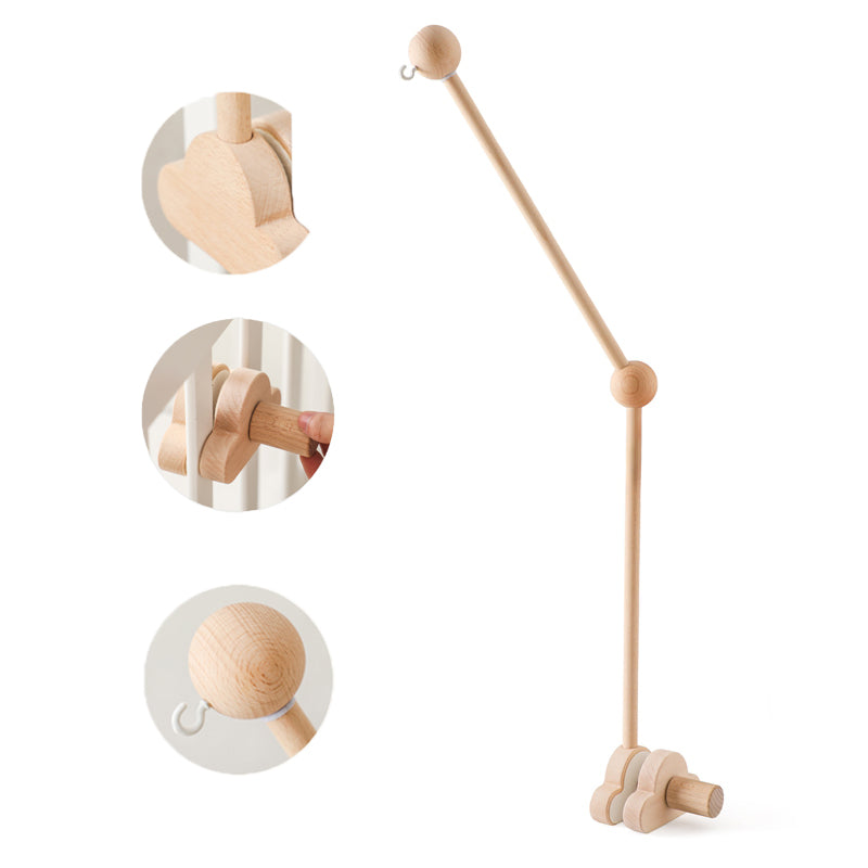 support mobile bébé bois