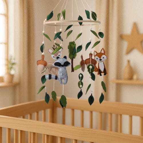 mobile bébé foret